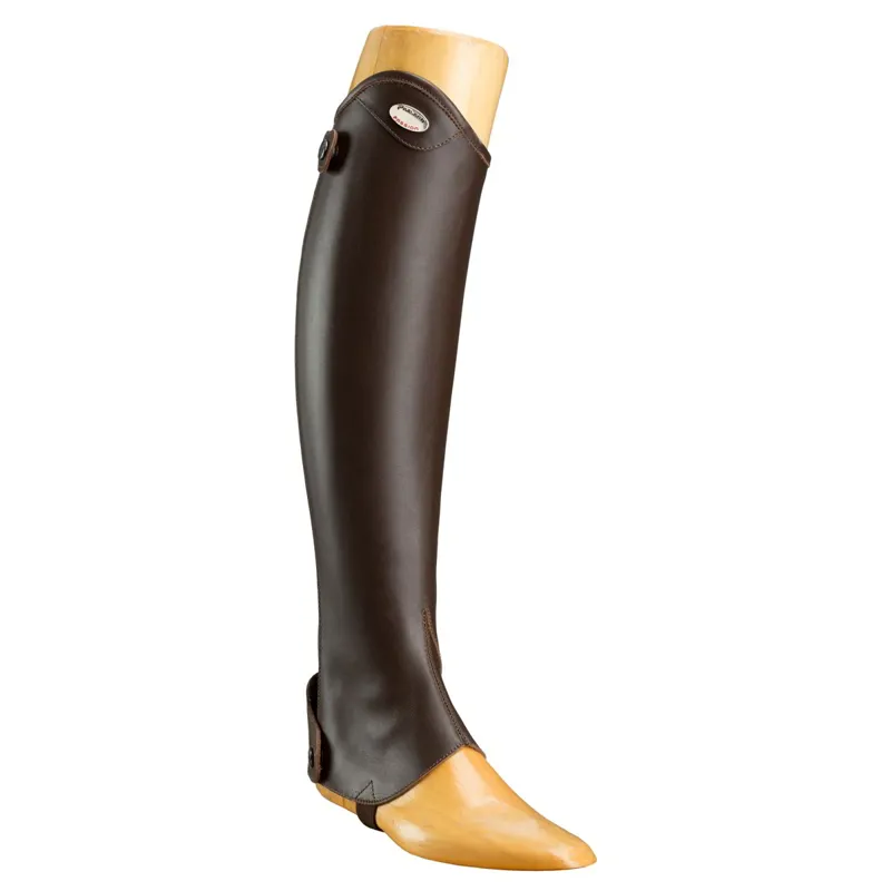 Parlanti Mini Calfskin Elastic Half Chaps - Brown