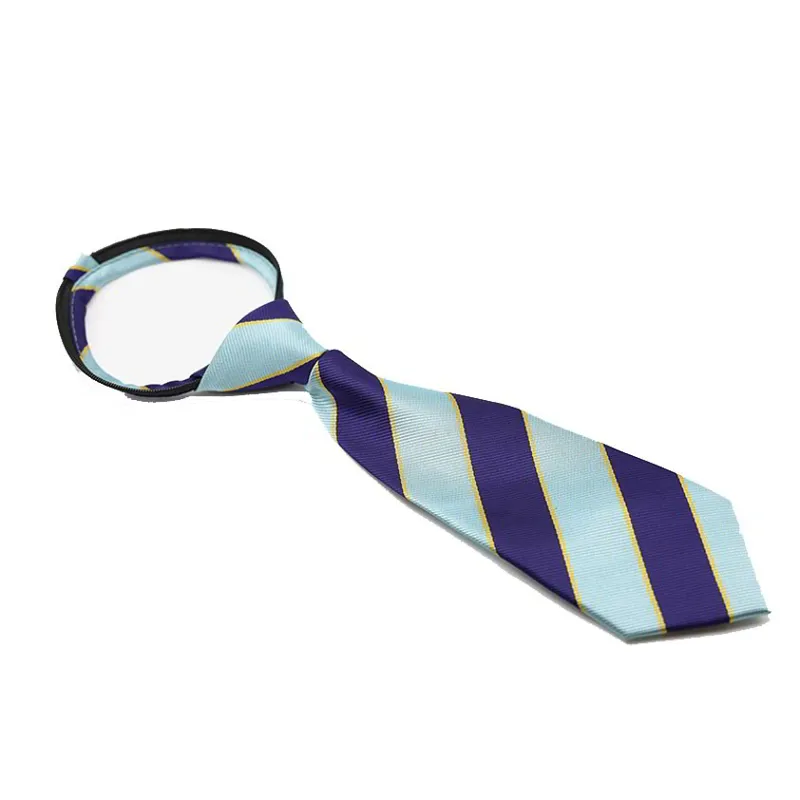 Equetech Pre-tied Junior Zipper Tie - PC Stripe