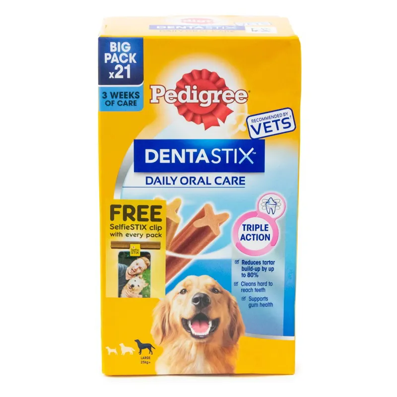 Pedigree DentaStix Daily Adult Dental Large Dog Treats-21 Pack