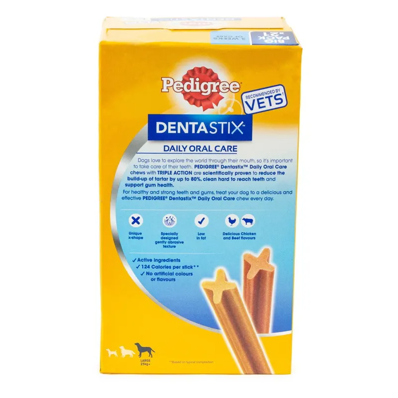 Pedigree DentaStix Daily Adult Dental Large Dog Treats-21 Pack-1