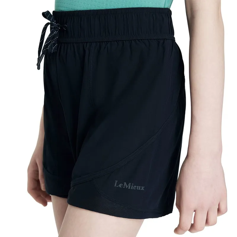 LeMieux Young Rider Penelope Junior Shorts - Navy-1