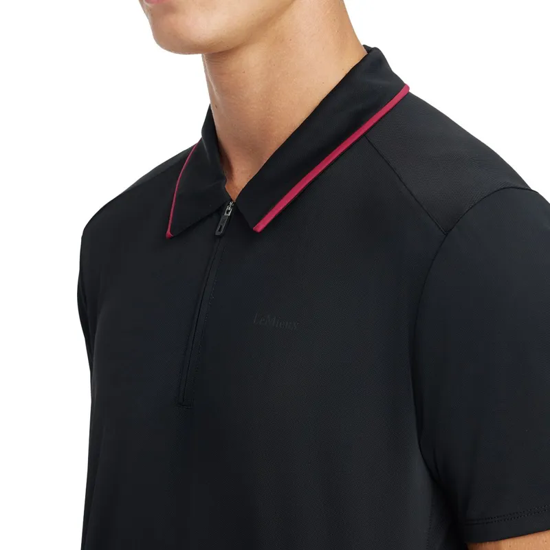 LeMieux Men's Performance Polo Shirt - Black-5