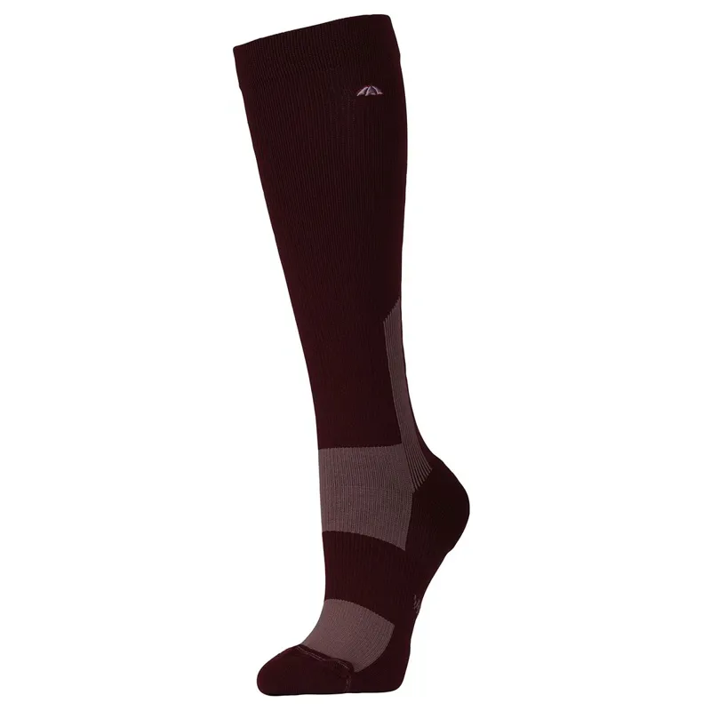 WeatherBeeta Performance Adults Tall Riding Socks - Mulberry/Mauve Wine