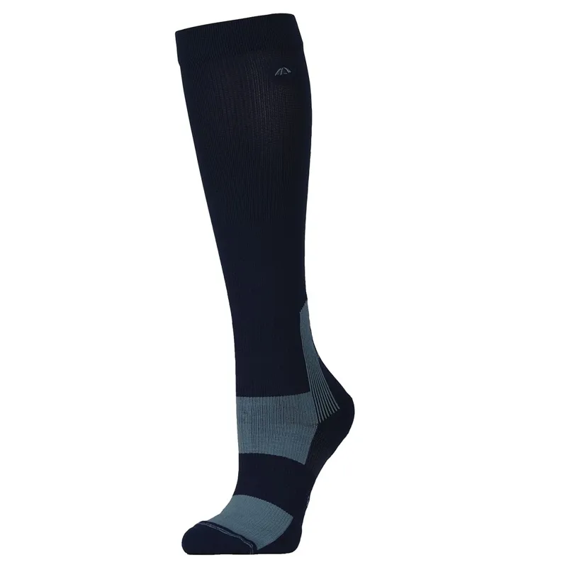 WeatherBeeta Performance Adult Tall Riding Socks - Navy/Slate Blue