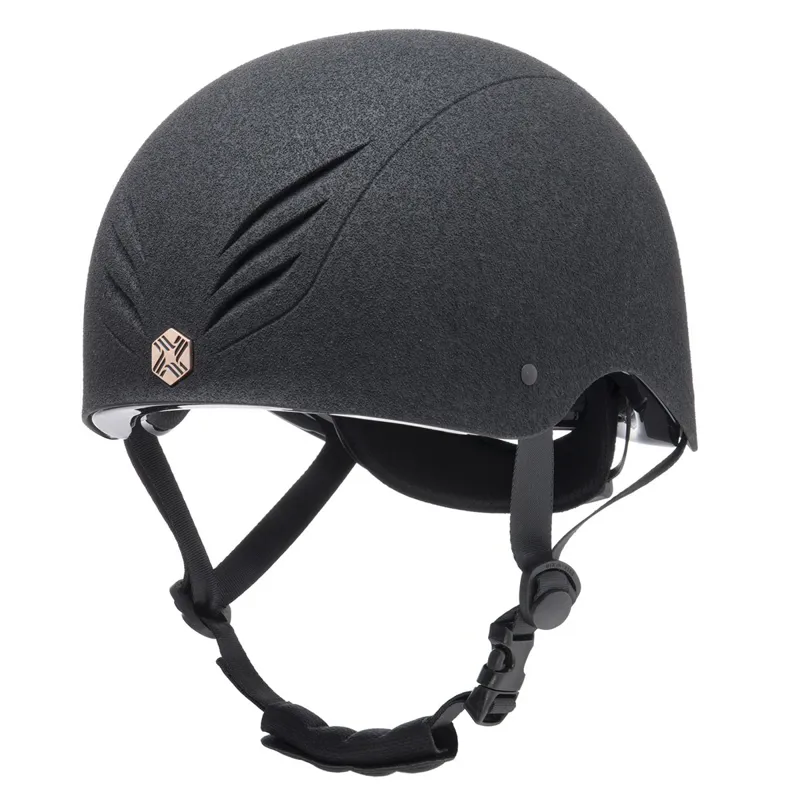 Charles Owen EQx Phoenix Skull Riding Helmet - Black/Rose Gold Pre-Order-5