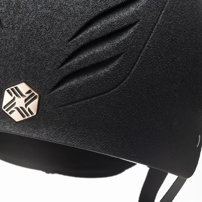Charles Owen EQx Phoenix Skull Riding Helmet - Black/Rose Gold Pre-Order-3
