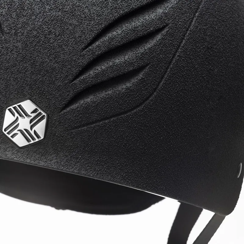 Charles Owen EQx Phoenix Skull Riding Helmet - Black/Silver Pre-Order-2