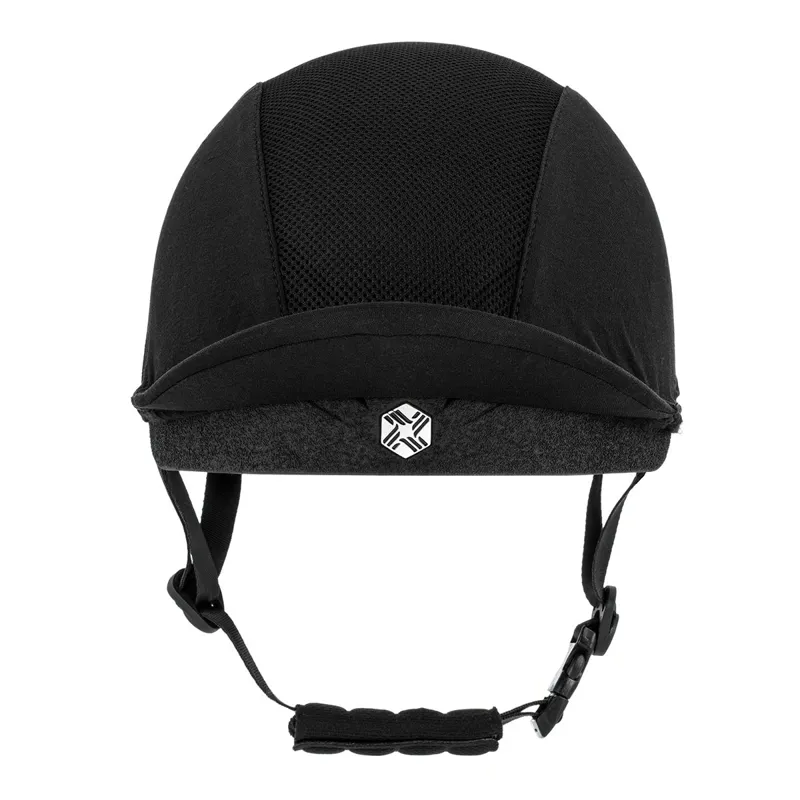 Charles Owen EQx Phoenix Skull Riding Helmet - Black/Silver Pre-Order-1