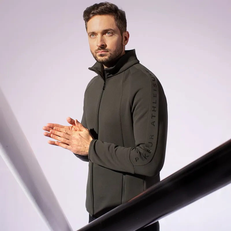 Pikeur Ron Athleisure Mens Polartec Fleece Jacket - Black Olive-2