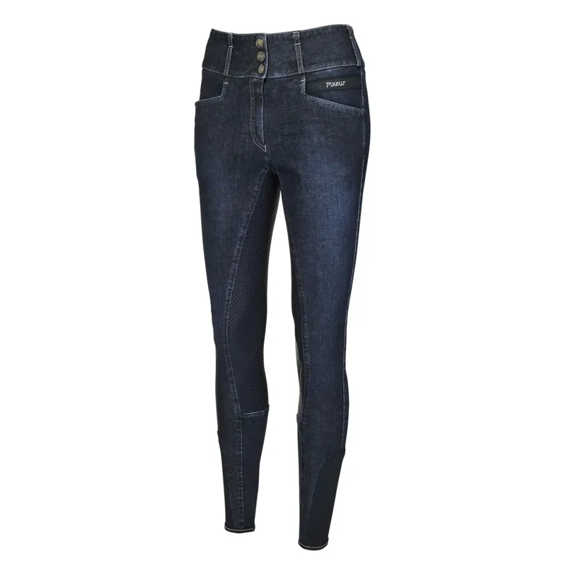 Pikeur Candela Jeans Grip Full Seat Womens Breeches - Denim Blue