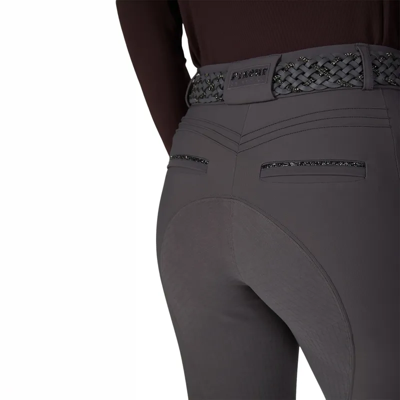 Pikeur Selection Ceelina SD Full Grip Women's Breeches - Basalt Grey-5