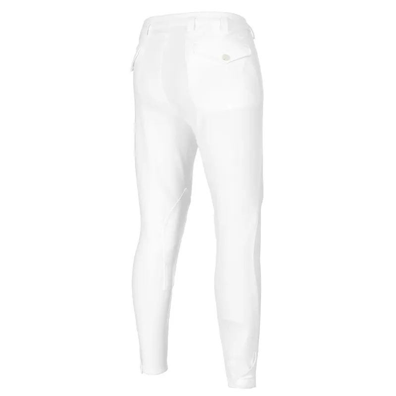 Pikeur Rodrigo Fabric Knee Patch Mens Competition Breeches - White-1