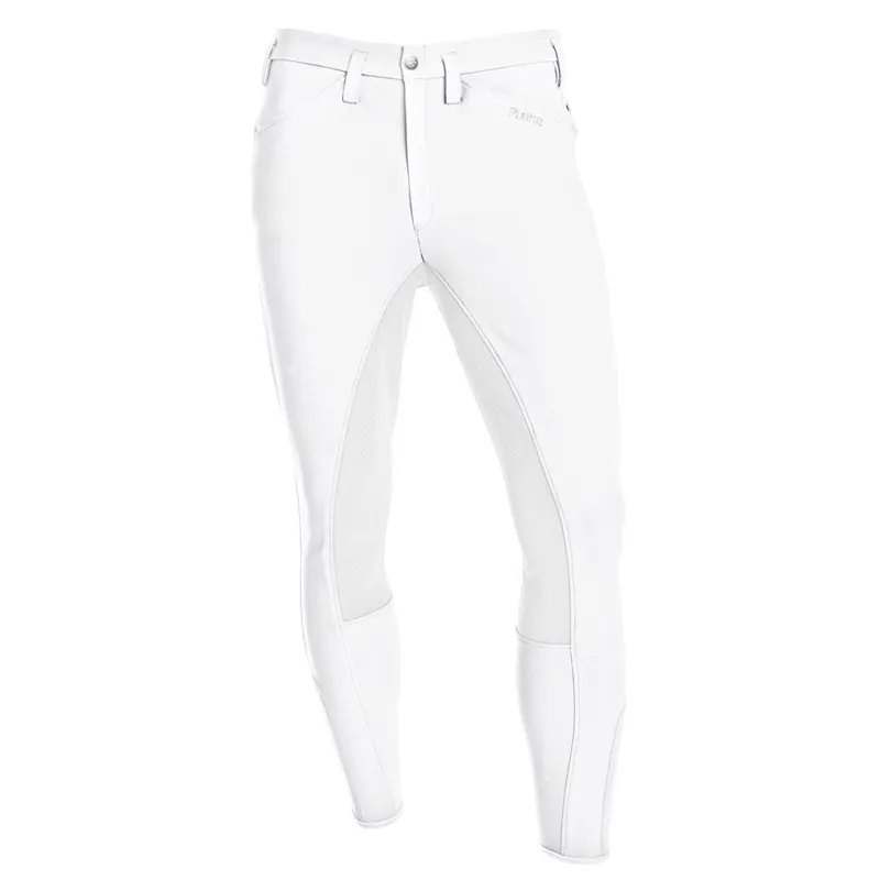 Pikeur Rossini Grip II Full Seat Men's Competition Breeches - White-1