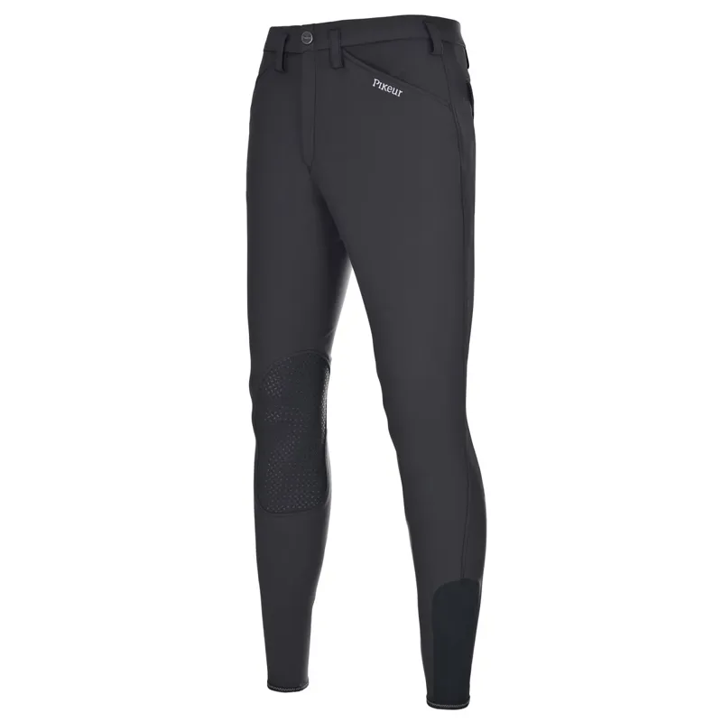 Pikeur Rodrigo Softshell Knee Grip Men's Breeches - Dark Shadow