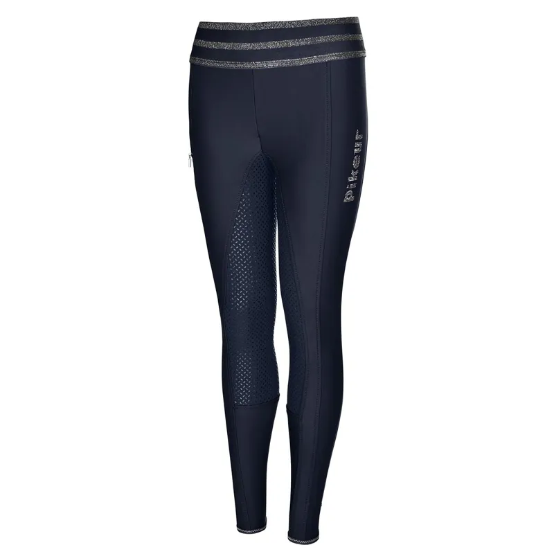 Pikeur Ida Athleisure Grip Full Seat Junior Riding Tights - Nightblue