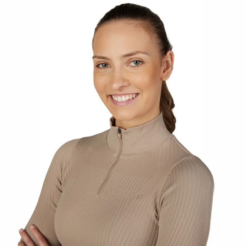 Pikeur Athleisure 2289 3D Knit Women's Shirt - Mocha Cream-4