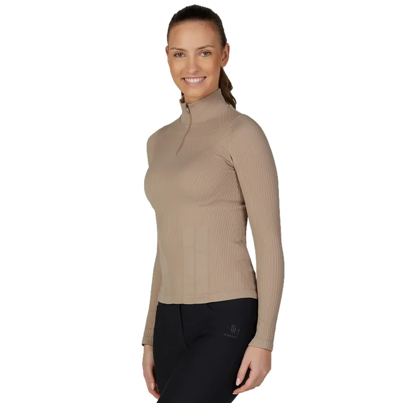 Pikeur Athleisure 2289 3D Knit Women's Shirt - Mocha Cream