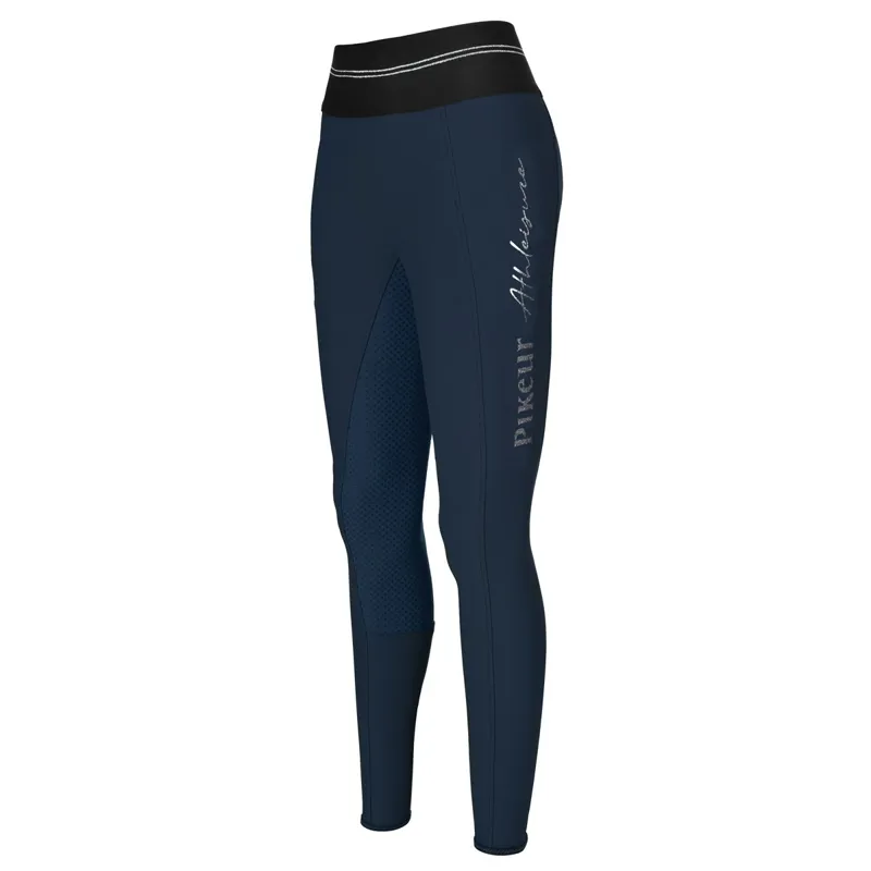 Pikeur Gia Grip II Full Seat Womens Riding Tights - Nightblue - UK 16