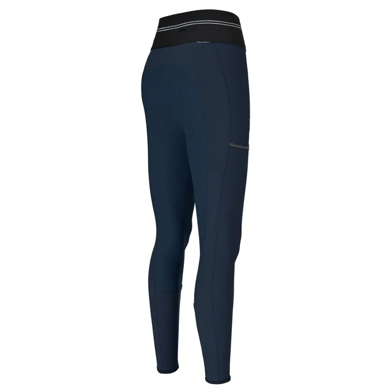 Pikeur Gia Grip II Full Seat Womens Riding Tights - Nightblue - UK 16-1