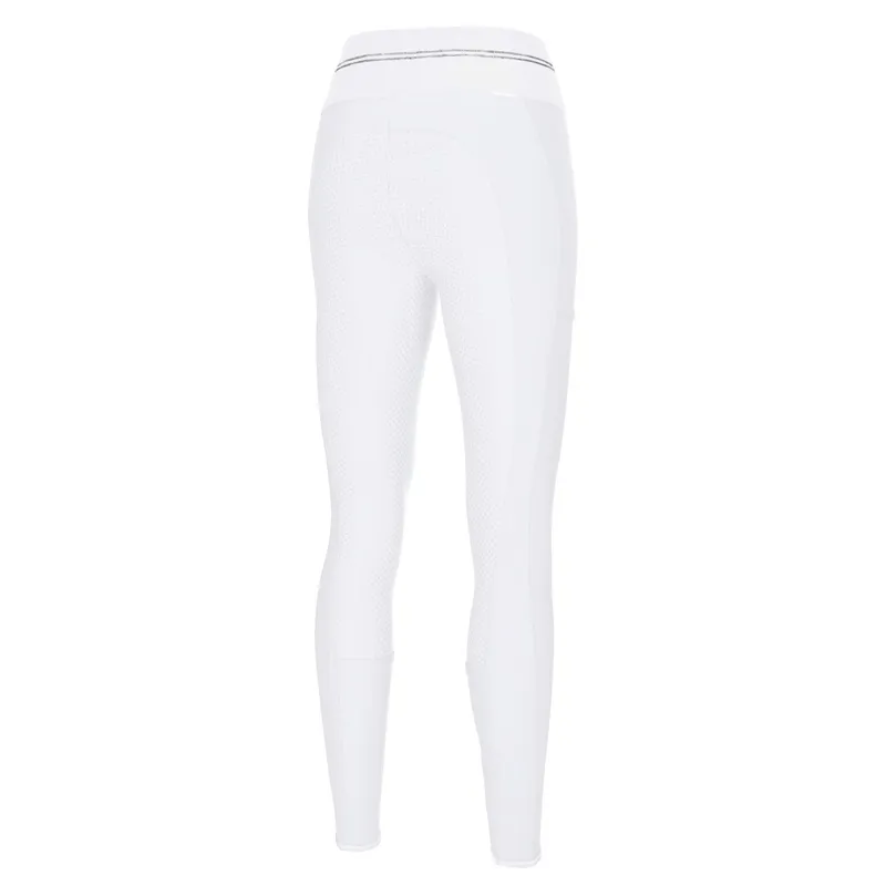 Pikeur Gia Grip II Full Seat Ladies Riding Tights - White - UK16-1