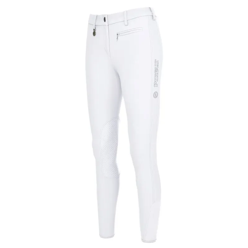 Pikeur Prisca Grip Knee Grip Women's Competition Breeches - White