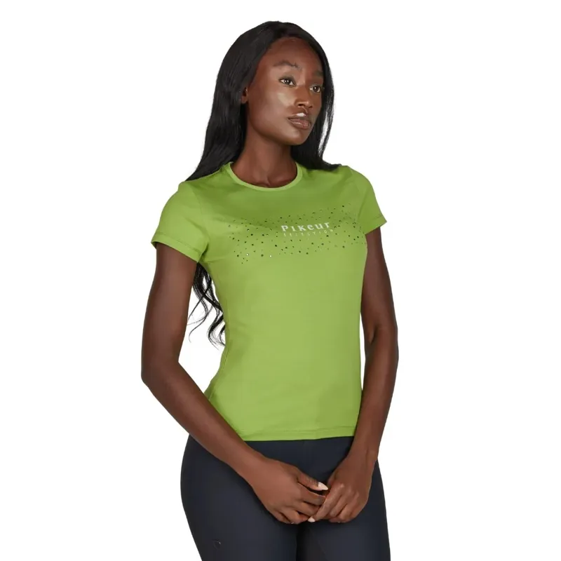 Pikeur Selection 1247 Cotton Women's T-Shirt - Leaf Green