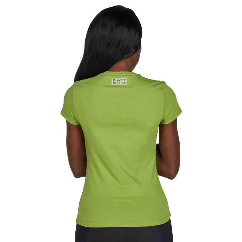 Pikeur Selection 1247 Cotton Women's T-Shirt - Leaf Green-1