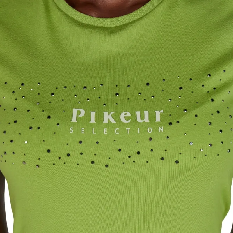 Pikeur Selection 1247 Cotton Women's T-Shirt - Leaf Green-2