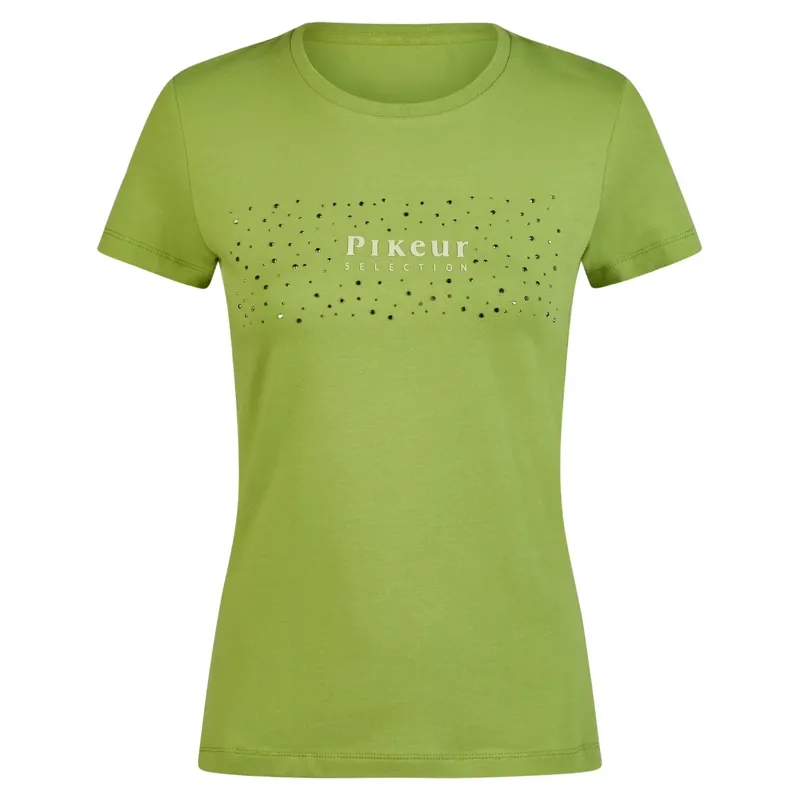 Pikeur Selection 1247 Cotton Women's T-Shirt - Leaf Green-4