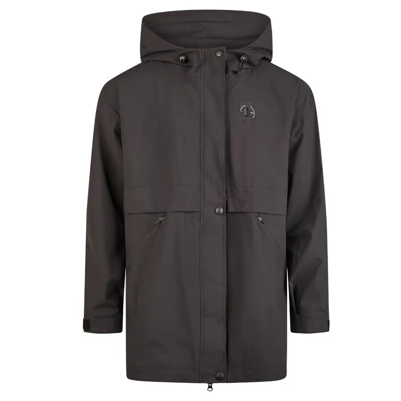 Pikeur Athleisure 1844 Women's Waterproof Full Zip Poncho - Black-2