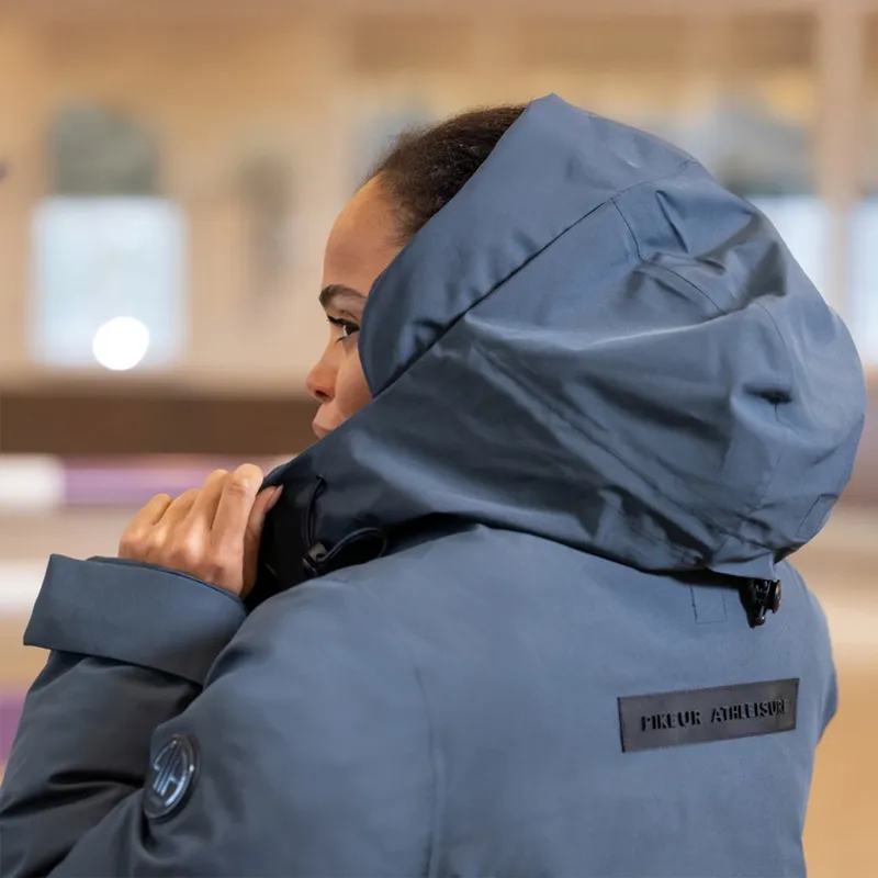 Pikeur Athleisure 8021 Waterproof Raincoat - Graphite Blue-6