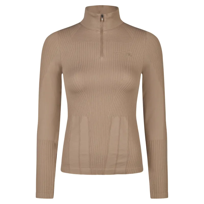 Pikeur Athleisure 2289 3D Knit Women's Shirt - Mocha Cream-2