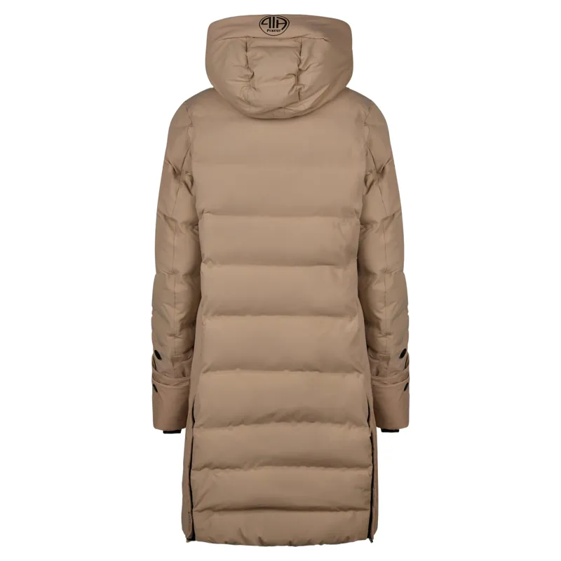Pikeur Athleisure 2021 FlexQuilt Women's Long Raincoat - Mocha Cream-1