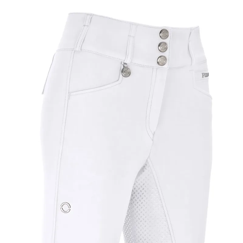 Pikeur Candela DuraGrip Full Seat Women's Competition Breeches - White-1