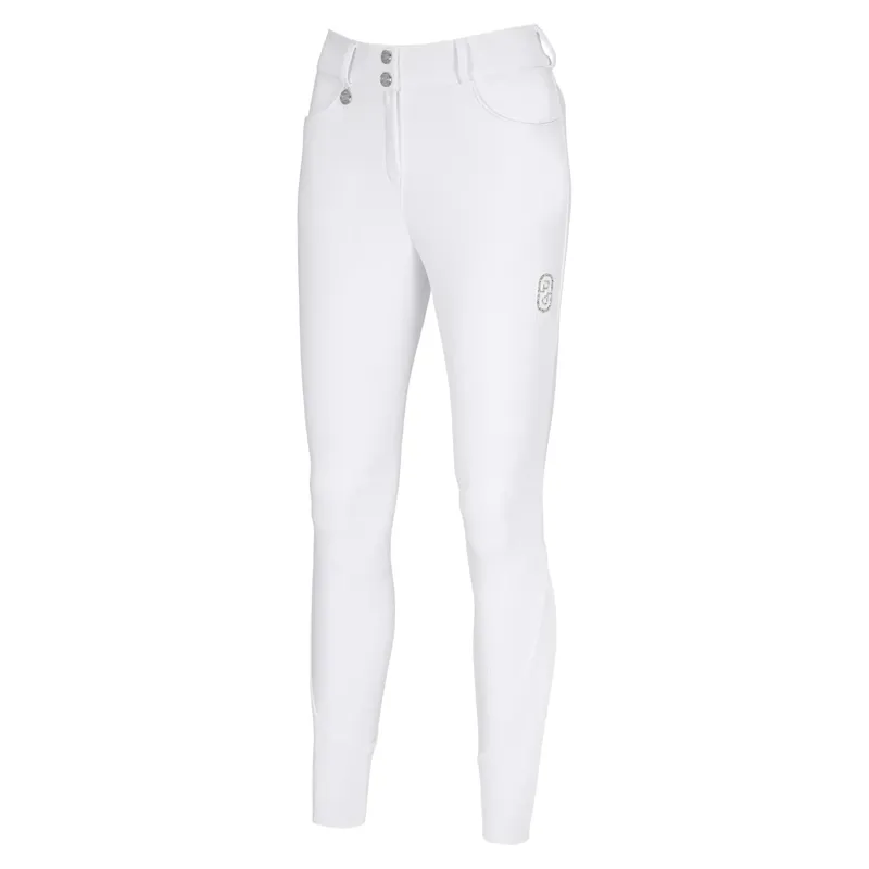 Pikeur Ceelina SD Full Grip Women's Competition Breeches - White
