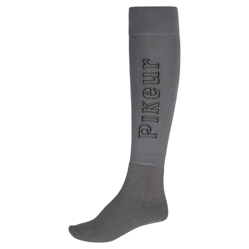 Pikeur Selection 2710 Wool Women's Tall Socks - Basalt Grey