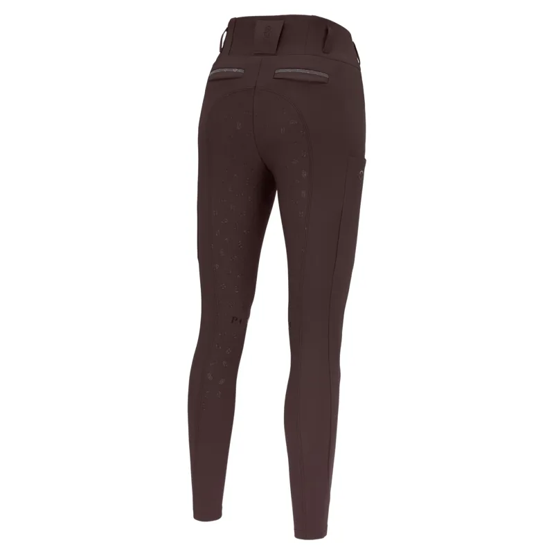 Pikeur Linnett 6555 Women's Full Grip Breeches - Chocolate Brown-1