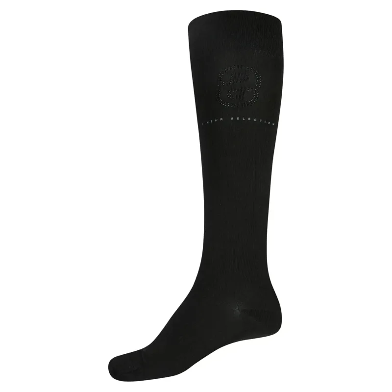 Pikeur Logo Women's Tall Riding Socks - Black