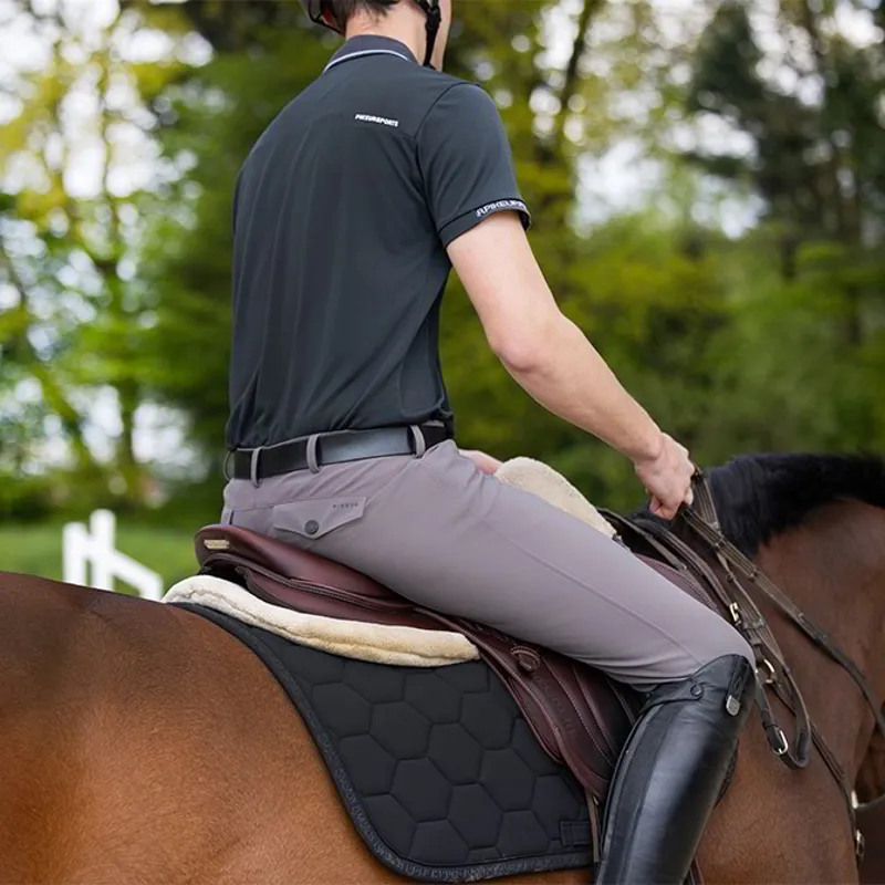 Pikeur New Rodrigo GripTec Knee Grip Men's Breeches - Steel Grey-4