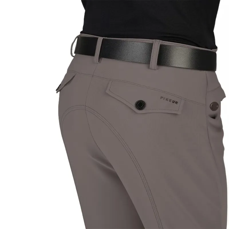 Pikeur New Rodrigo GripTec Knee Grip Men's Breeches - Steel Grey-6