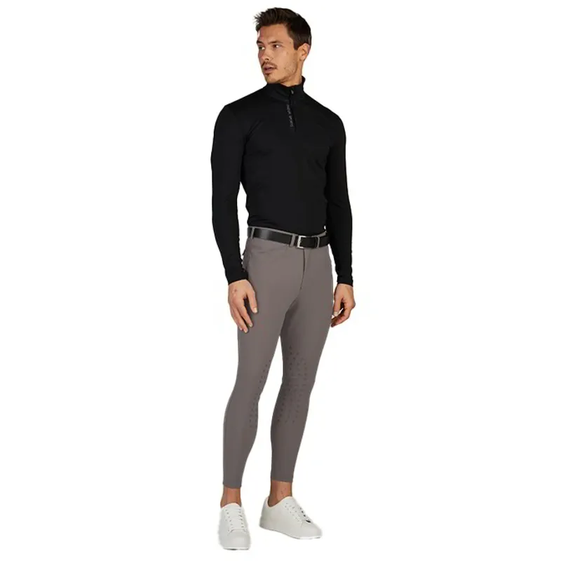 Pikeur New Rodrigo GripTec Knee Grip Men's Breeches - Steel Grey-3