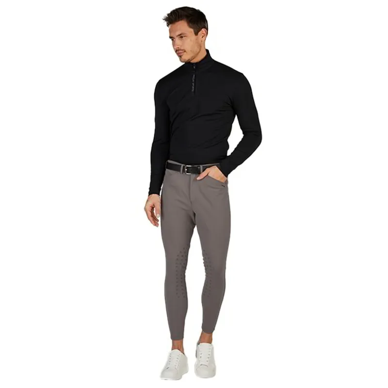 Pikeur New Rodrigo GripTec Knee Grip Men's Breeches - Steel Grey-2