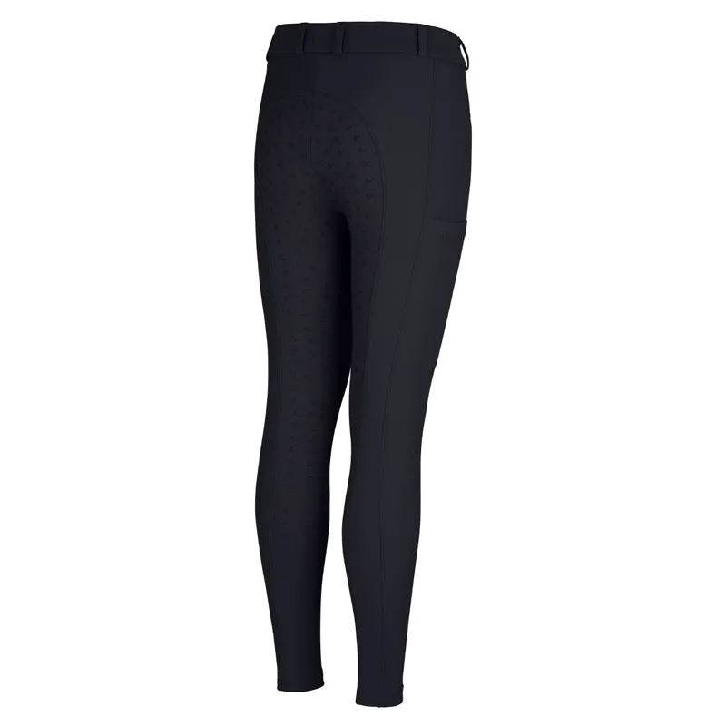 Pikeur New Braddy SD Full Grip Girls Breeches - Black-1