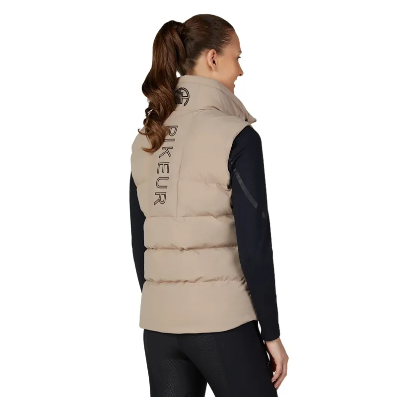 Pikeur Athleisure 2005 Quilted Womens Vest - Mocha Cream-2