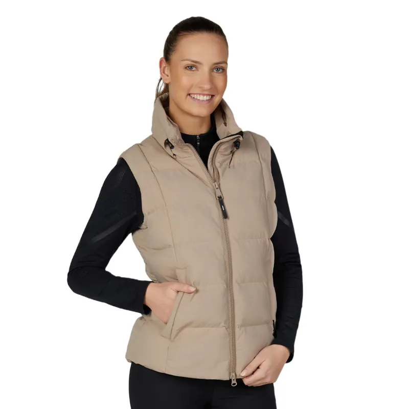 Pikeur Athleisure 2005 Quilted Womens Vest - Mocha Cream