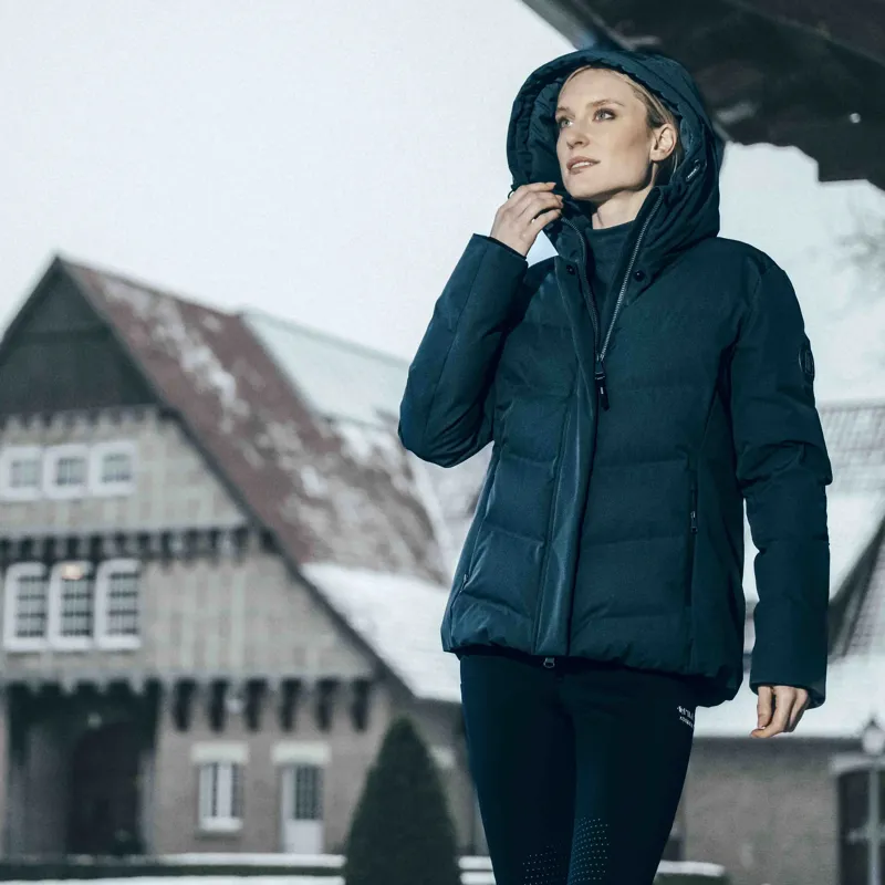 Pikeur Athleisure 2019 Women's Quilted Waterproof Jacket - Pine Green-5