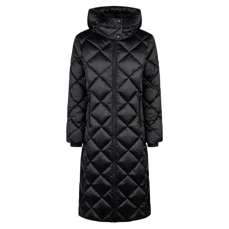 Pikeur Selection 2025 Diamond Quilted Women's Long Coat - Black