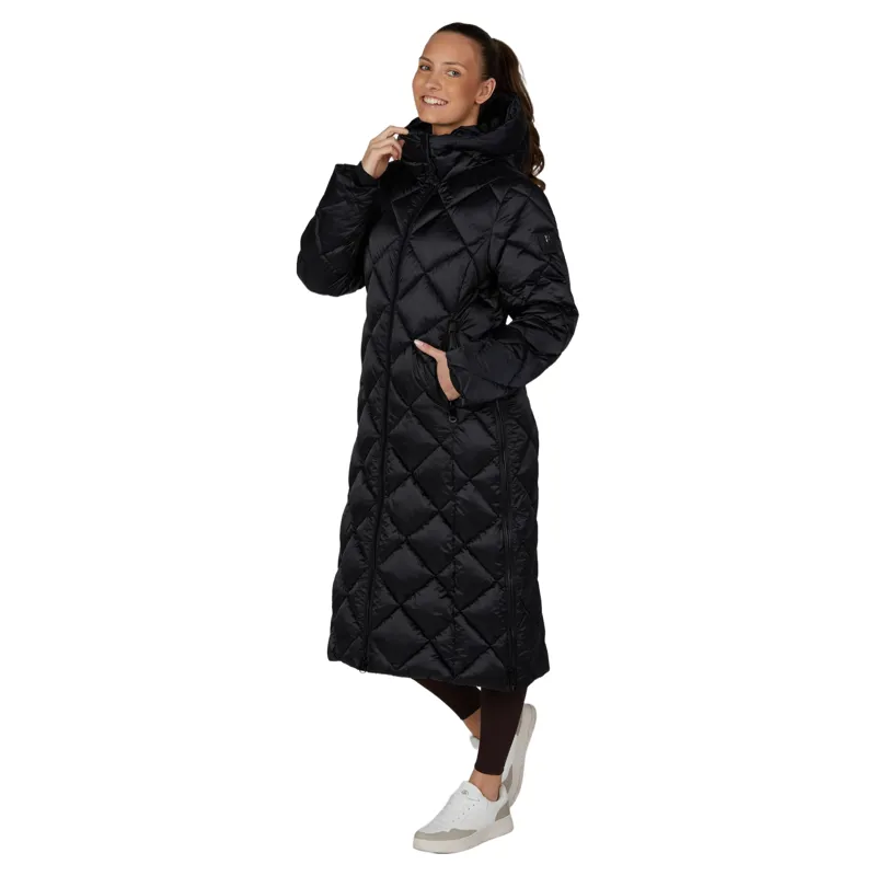 Pikeur Selection 2025 Diamond Quilted Women's Long Coat - Black-3