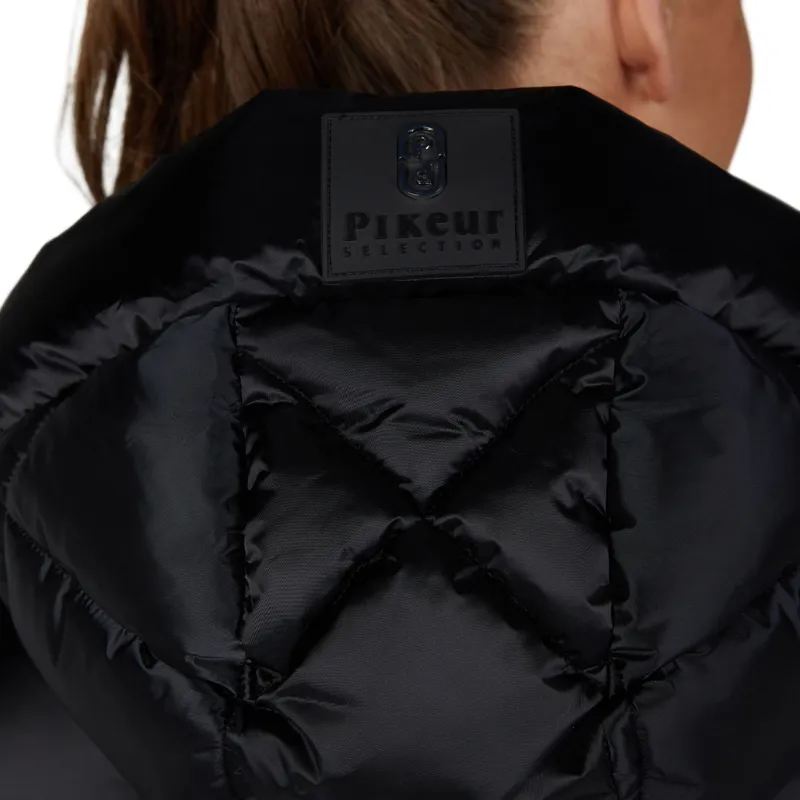 Pikeur Selection 2025 Diamond Quilted Women's Long Coat - Black-5