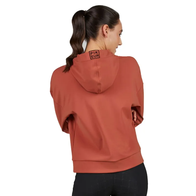 Pikeur Selection 8281 Women's Hooded Sweater - Rosewood-2